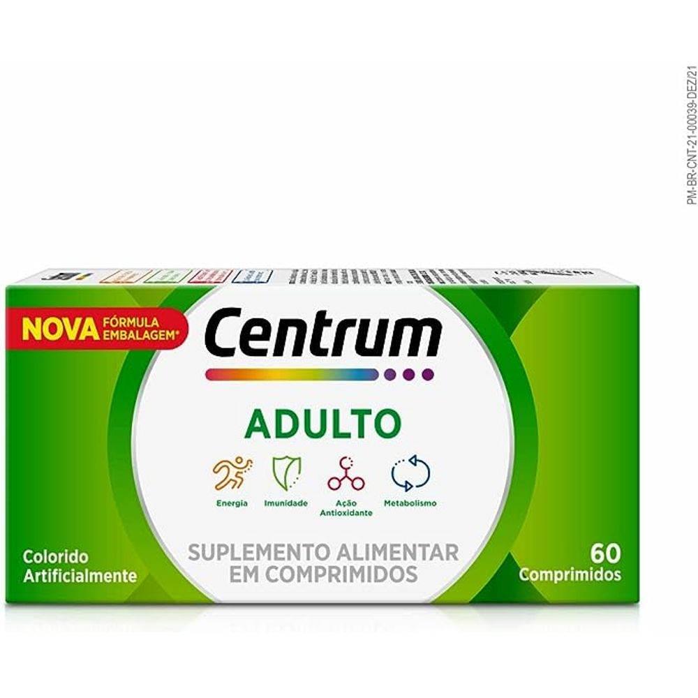 Centrum Adulto 60 Comprimidos - Drogaria Poupa Centro