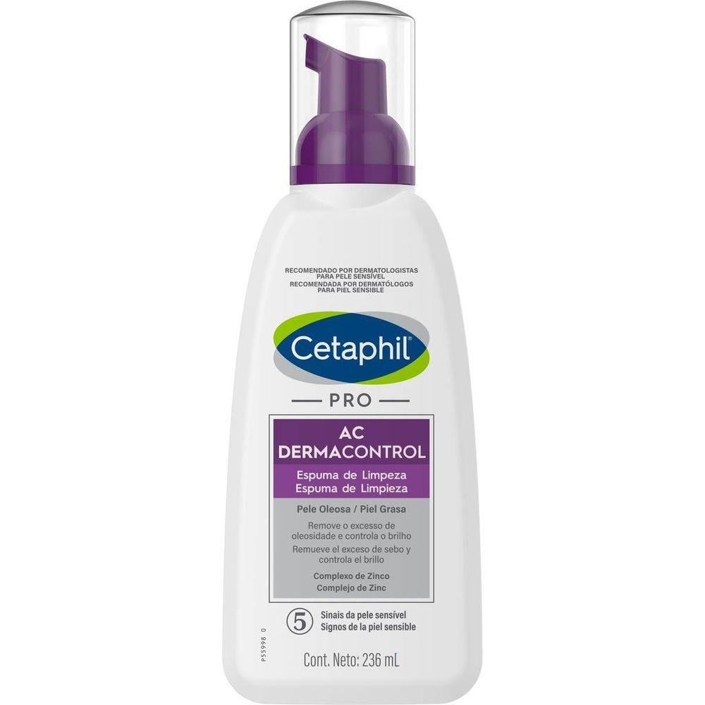 Cetaphil Pro Ac Dermacontrol Espuma de Limpeza 236ml - Drogaria Poupa Centro
