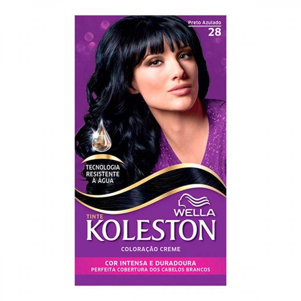 Tinta Koleston Nº28 Preto Azulado - Wella - Drogaria Poupa Centro
