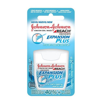 Fita Dental Johnson's Reach Expansion Plus Com 50 Metros - Drogaria Poupa Centro