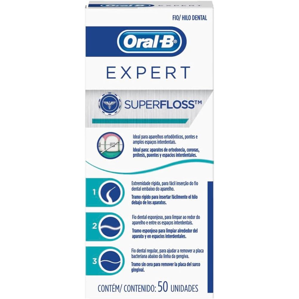 Fio Dental  Oral B Super Floss 50Uni