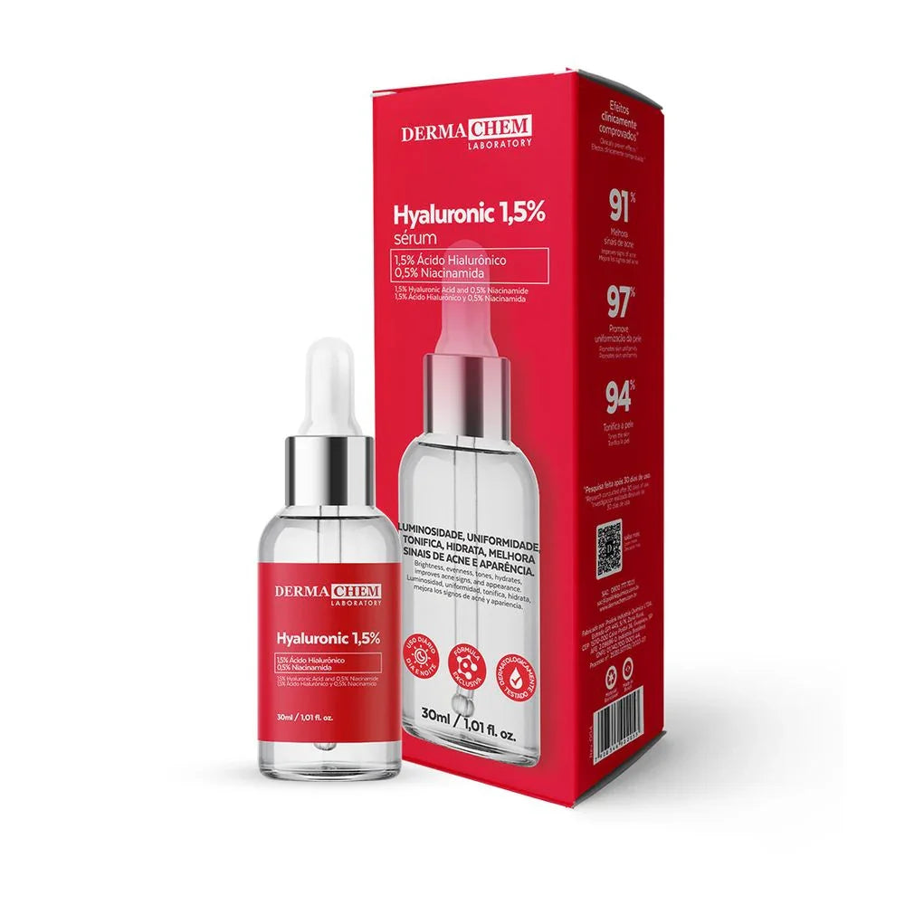 Sérum Facial Hyaluronic 1,5% Dermachem - 30ml