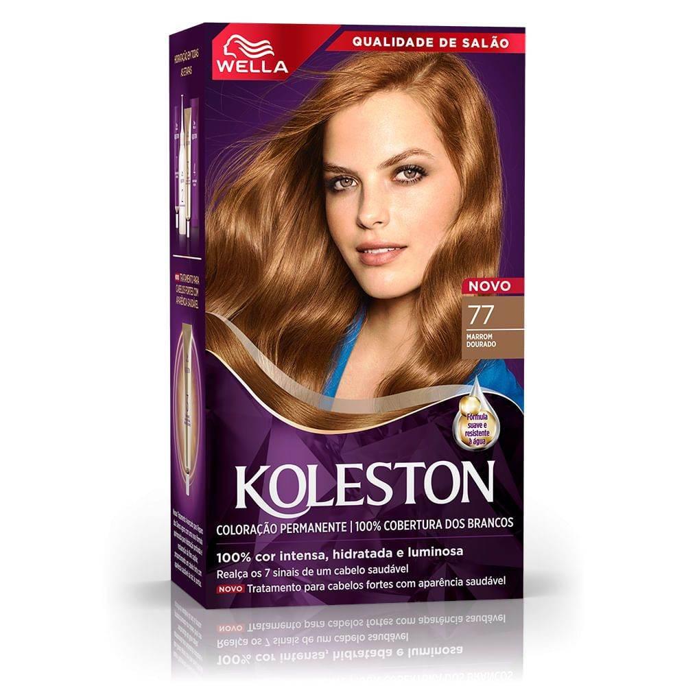 Tintura Koleston Nº77 Marrom Dourado - Wella - Drogaria Poupa Centro