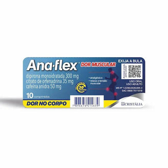 Ana-Flex Dor Muscular 10 Comprimidos - Drogaria Poupa Centro