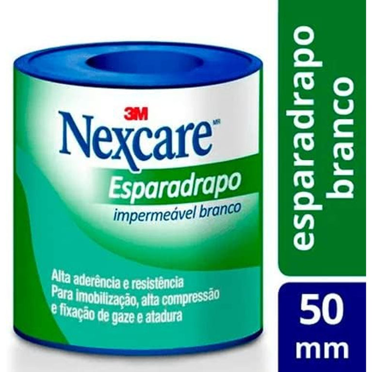 Esparadrapo 3M Nexcare Impermeável Branco 50Mm+3M