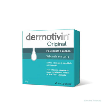 Sabonete Facial em Barra Dermotivin Original Pele Mista a Oleosa com 90g