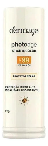 Dermage Photoage Stick Incolor Fps 99 - Protetor Solar 12g - Drogaria Poupa Centro