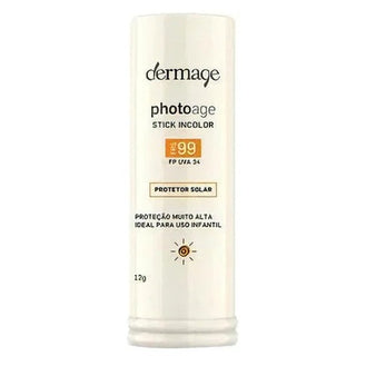 Dermage Photoage Stick Incolor Fps 99 - Protetor Solar 12g - Drogaria Poupa Centro