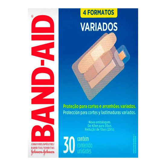 Band-Aid C/30 Variados - Drogaria Poupa Centro