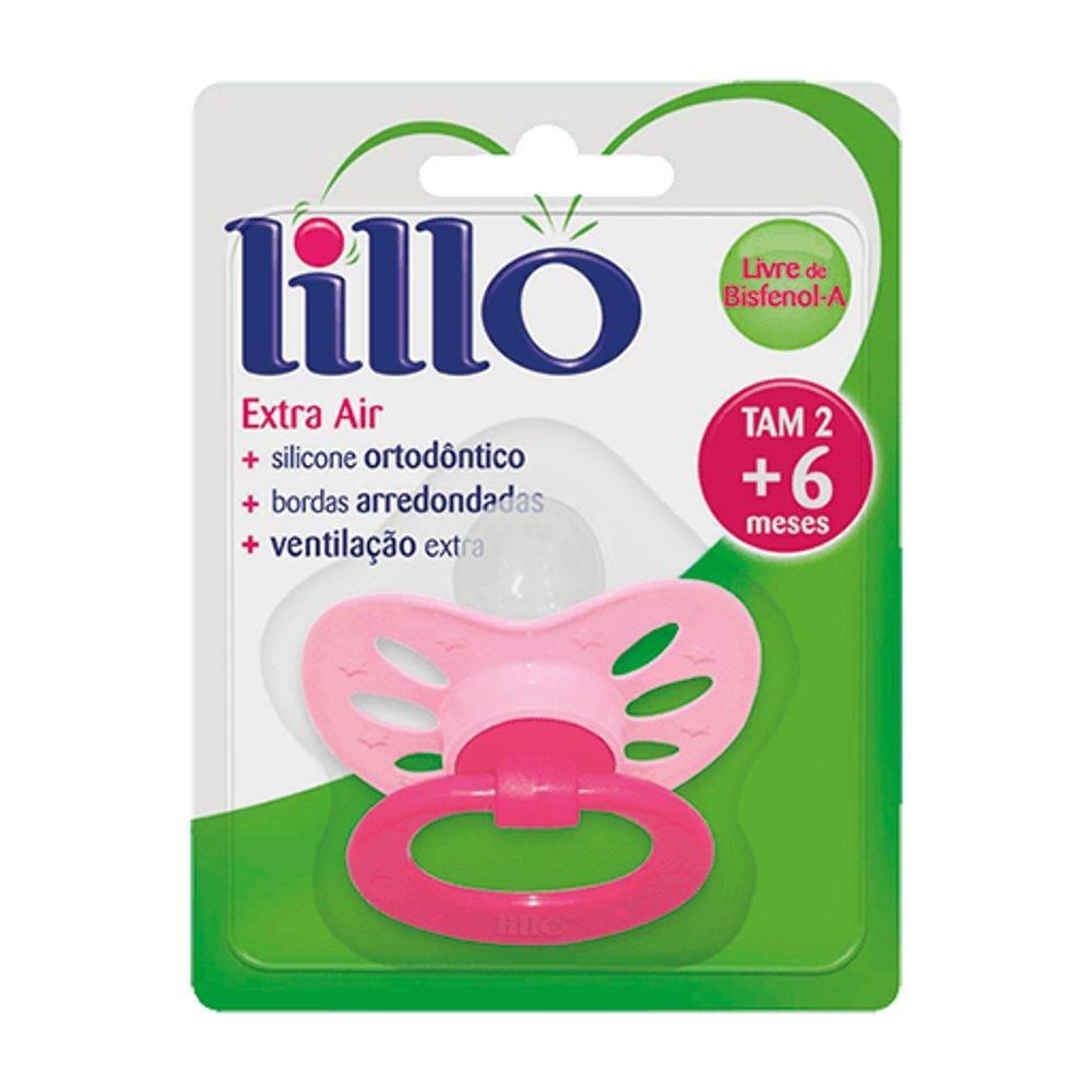 Chupeta Extra Air Silicone Tam 2 Rosa Lillo - Drogaria Poupa Centro