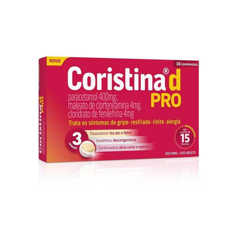 Coristina D Pro 16 Comprimidos - Drogaria Poupa Centro