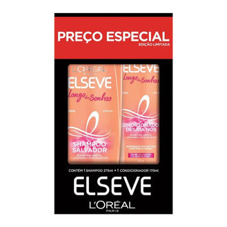 Kit L’Oréal Paris Elseve Longo dos Sonhos Shampoo 375ml + Condicionador 170ml