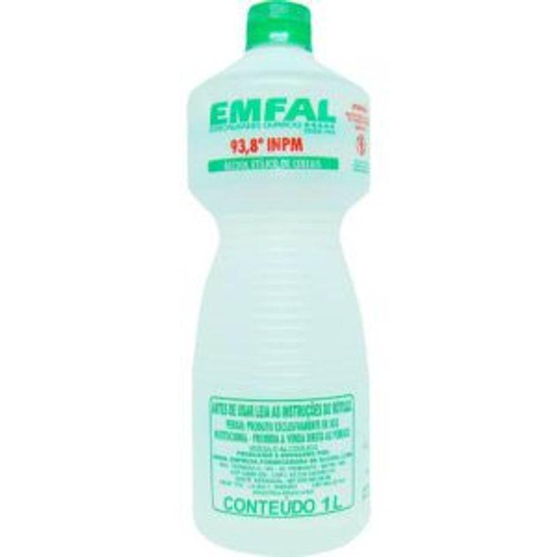 Álcool De Cereais 1L Emfal - Drogaria Poupa Centro