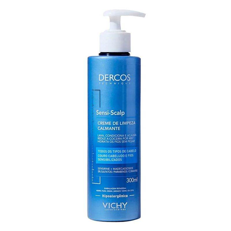 Creme de Limpeza Calmante Dercos Sensi-Scalp 300ml - Drogaria Poupa Centro