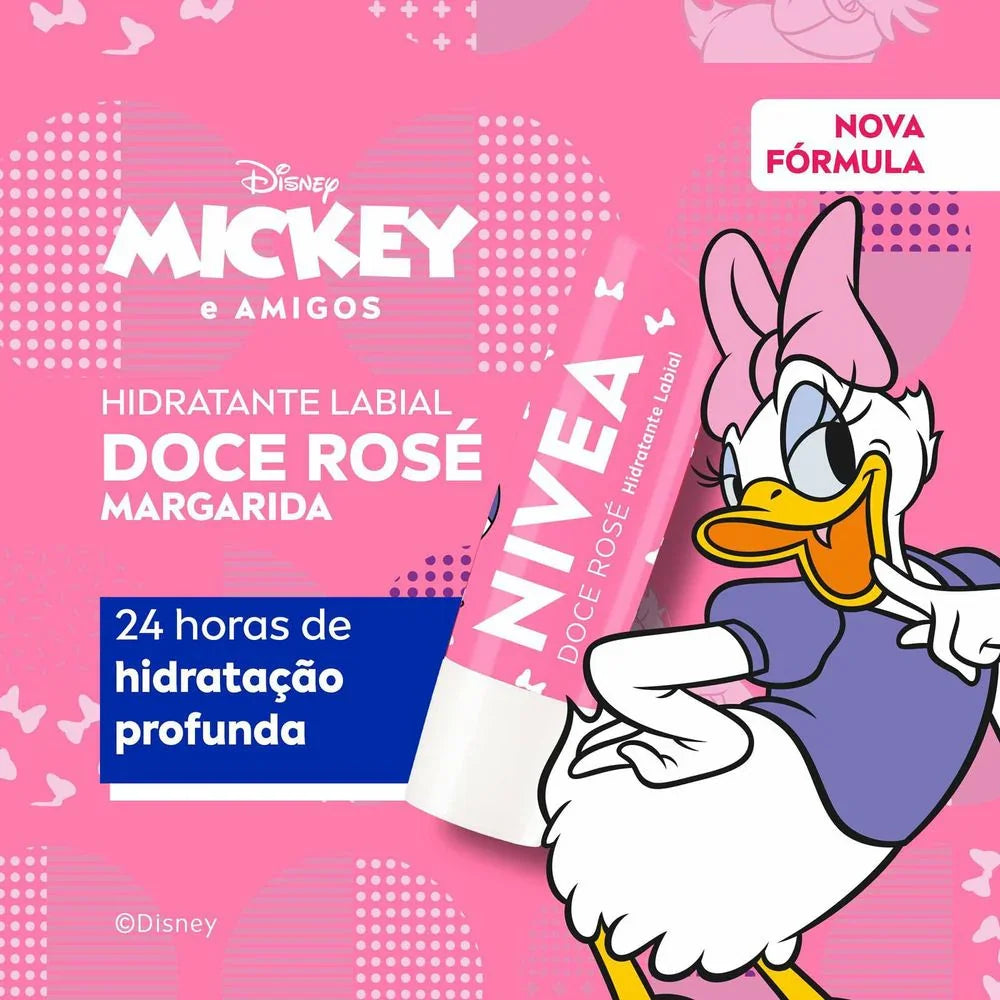 Protetor Labial Soft Rose Margarida -  4,8g - Nivea