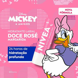 Protetor Labial Soft Rose Margarida -  4,8g - Nivea