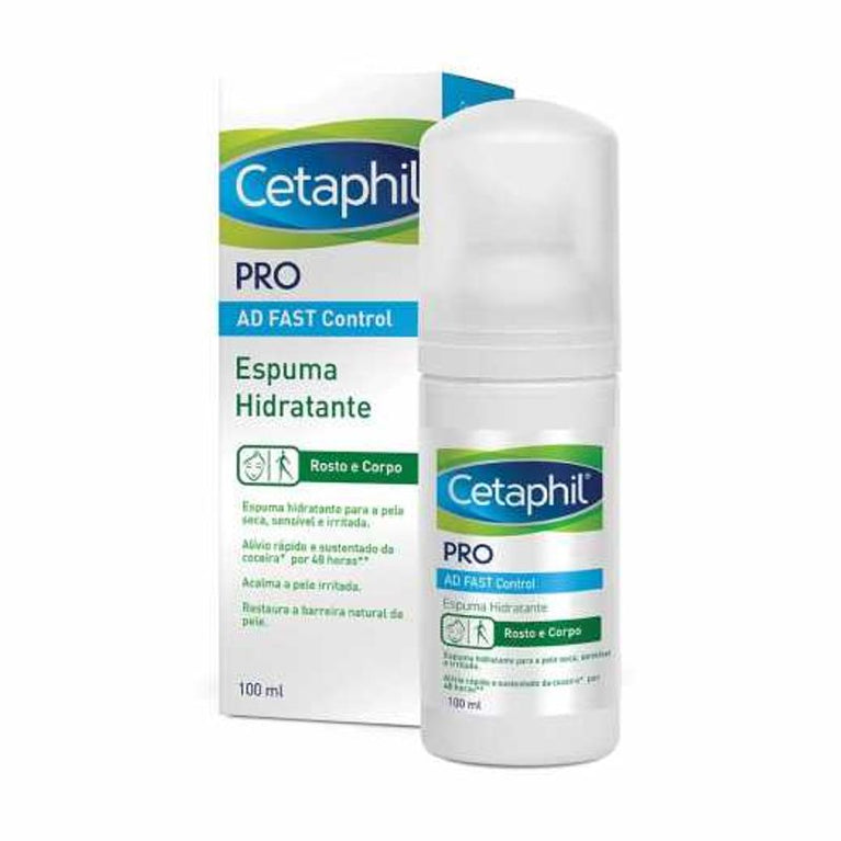 Espuma Hidratante Cetaphil Pro AD Fast Control Rosto e Corpo 100ml
