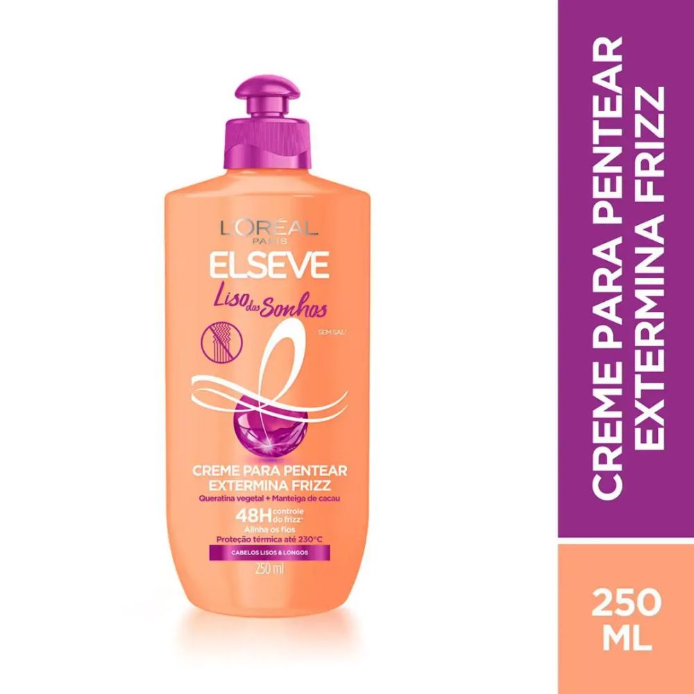 Creme para Pentear L'Oréal Paris Elseve Liso dos Sonhos - 250ml