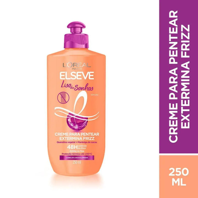 Creme para Pentear L'Oréal Paris Elseve Liso dos Sonhos - 250ml