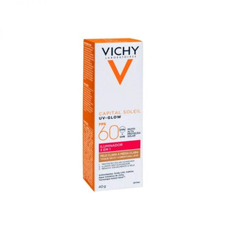 Protetor Solar Vichy Capital Soleil FPS 60 Pele Clara a Média Clara 40g - Drogaria Poupa Centro