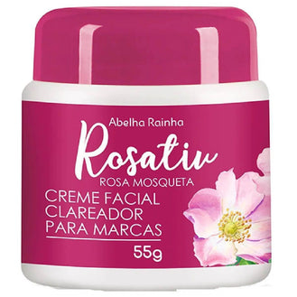 Creme Fac Clareador Rosa Mosqueta 50G Abelha Rainha - Drogaria Poupa Centro