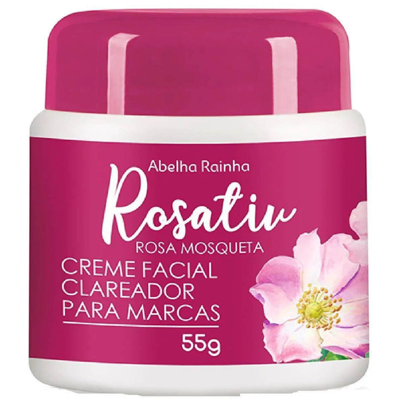 Creme Fac Clareador Rosa Mosqueta 50G Abelha Rainha - Drogaria Poupa Centro