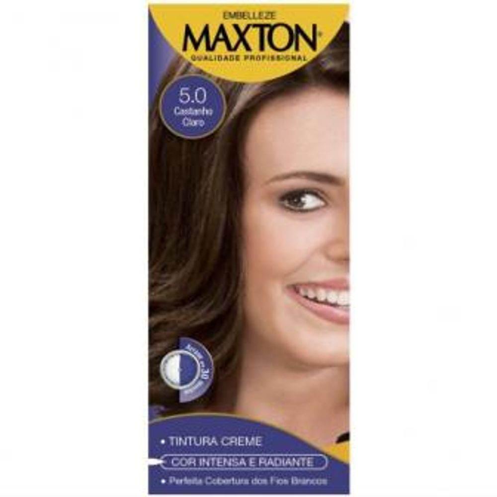 Tinta de Cabelo Maxton Nº5.0 Castanho Claro - 60G - Drogaria Poupa Centro