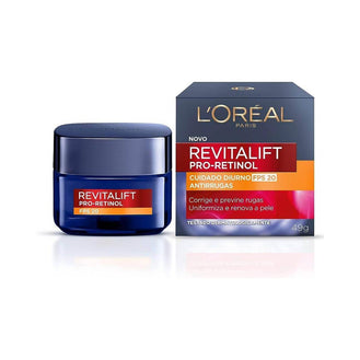 Creme L'Oréal Paris Revitalift Pro Retinol Cuidado Diurno FPS20 Antirrugas 49G - Drogaria Poupa Centro