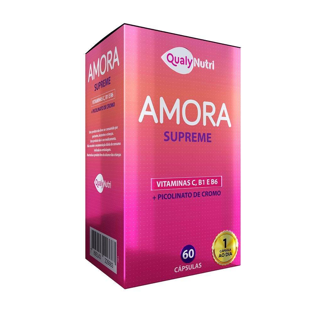 Amora Supreme 500Mg 60 Cápsulas Qualynutri - Drogaria Poupa Centro