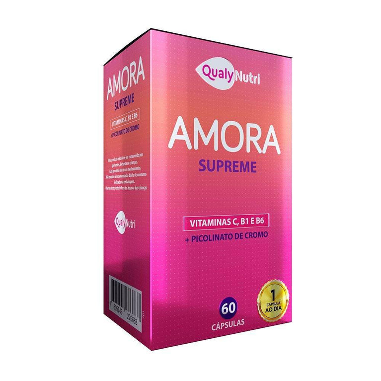 Amora Supreme 500Mg 60 Cápsulas Qualynutri - Drogaria Poupa Centro