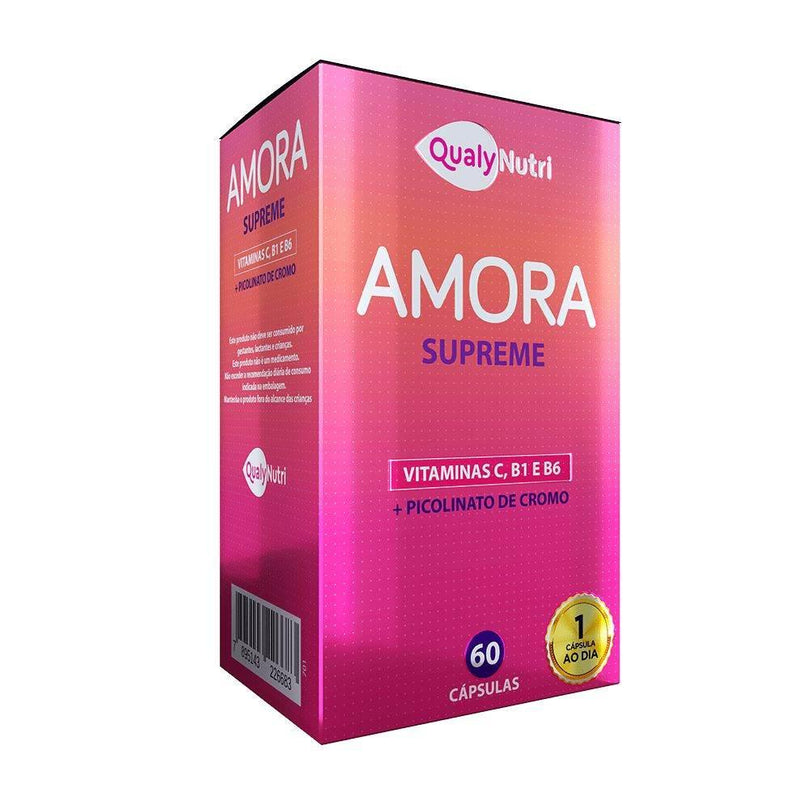 Amora Supreme 500Mg 60 Cápsulas Qualynutri - Drogaria Poupa Centro