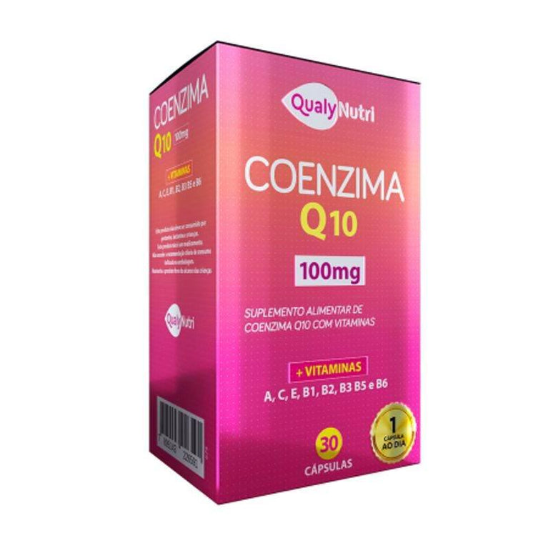 Coenzima Q10 Com Vitaminas 100Mg 30`S Qualynutri - Drogaria Poupa Centro