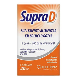 Gotas de Vitamina D - Sabor Limão 20ml - Drogaria Poupa Centro