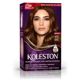 Tinta de Cabelo Koleston Nº415 Castanho Crepúsculo - Wella - Drogaria Poupa Centro