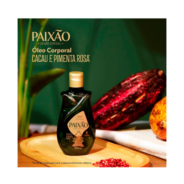 Óleo Paixão Cacau e Pimenta 200ml