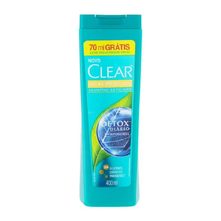 Shampoo Clear Men Detox Anticaspa Scalpfoods 400ml