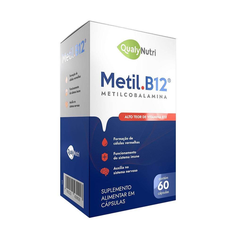 Qualynutri Metil B12 600Mg - 60 Comprimidos - Drogaria Poupa Centro