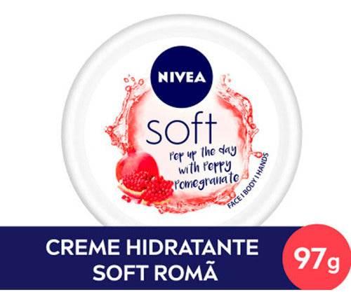 Hidratante Nivea Soft En Pote De 100ml/98g Romã - Drogaria Poupa Centro