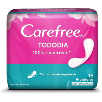 Protetor Diario Carefree Tododia Sem Perfume Com 15 Unidades - Drogaria Poupa Centro