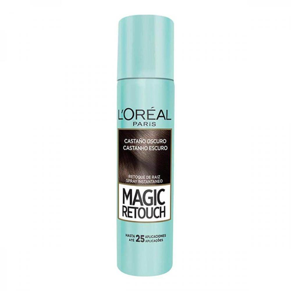 Spray para Retoque da Raiz Castanho Escuro - L'Oreal - Drogaria Poupa Centro