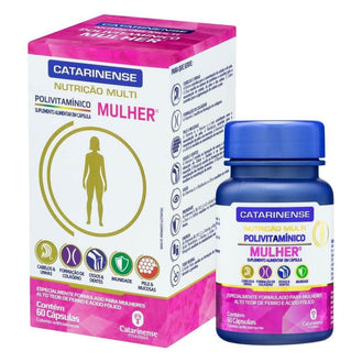 POLIVITAMINICO CATARINENSE MULHER MULTI 60CAPS - Drogaria Poupa Centro