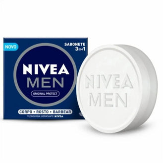 Sabonete Nivea 90G Men Orig Protec - Drogaria Poupa Centro