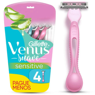 Aparelho de Depilar Gillette Venus Sensitive 4 Unidades