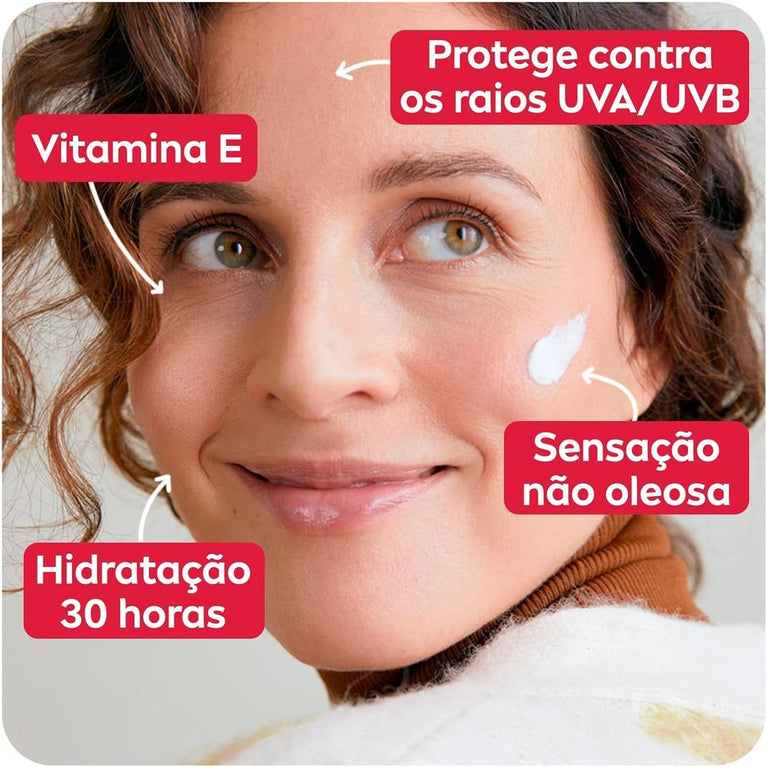KIT COM 2 Hidratante Facial Nívea Antissinais Creme 100g