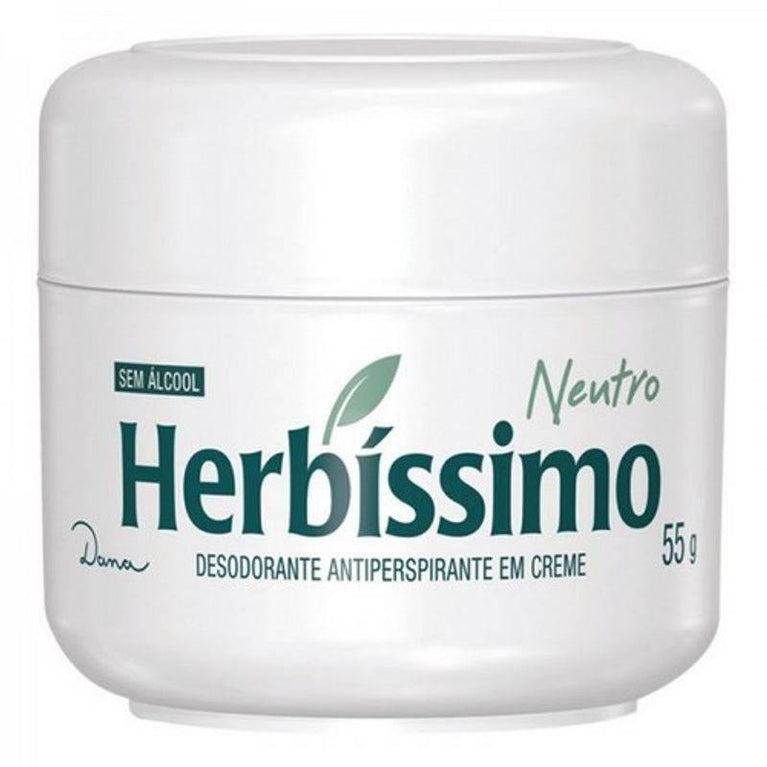 Desodorante Herbis Creme Sem Perfume 55g - Drogaria Poupa Centro