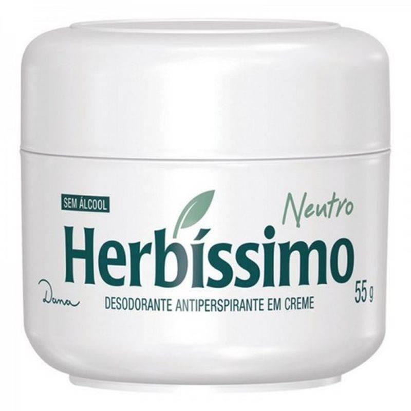 Desodorante Herbis Creme Sem Perfume 55g - Drogaria Poupa Centro
