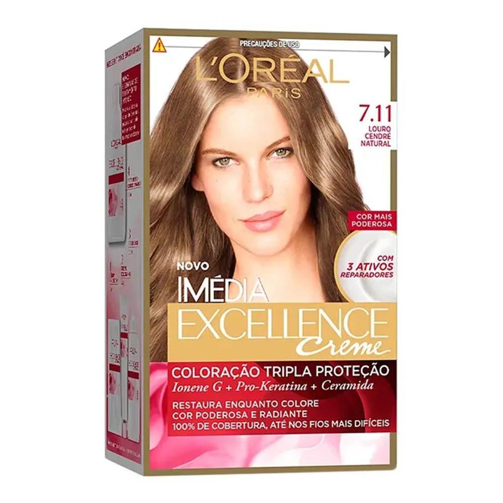 Tinta Imedia 7.11 Louro Centre Nat -P Loreal . - Drogaria Poupa Centro