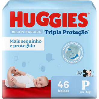 Huggies Fralda Tripla Proteção P 46 Un