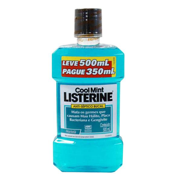 Enx B Listerine 500Ml Cool Mint - Drogaria Poupa Centro