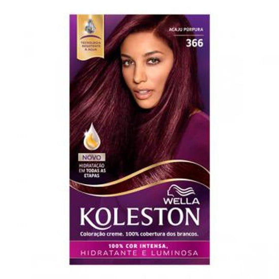 Tinta Koleston Nº366 Acaju Purpura - Wella - Drogaria Poupa Centro